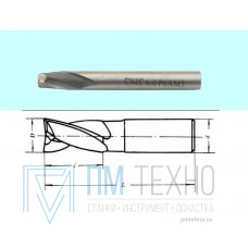 Фреза Шпоночная d16,0х19х79 ц/х Р6АМ5 DIN327 