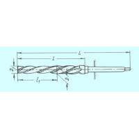 Развертка d25,0х17,8х180х296 к/х котельная машинная Р6АМ5 КМ3 