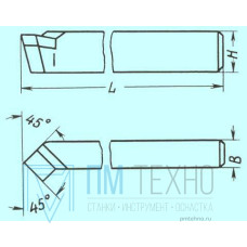 Резец Проходной отогнутый 32х25х170 Т5К10