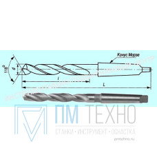Сверло d  7,2  к/х Р6М5К5